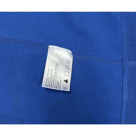 MEC Mountain Equipment Co-Op Fleece Lined 1/2 Zip Pullover Jacket Blue Large L - Picture 7 of 9